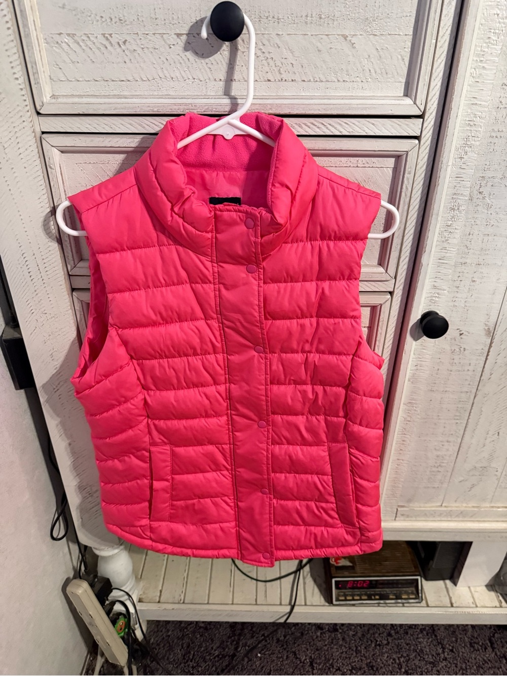 GAP Hot Pink Quilted Puffer Vest - Women's Sleeveless Jacket